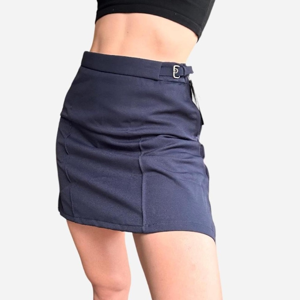 Navy US Polo Assn Skort Mini Skirt silver buckle details on sides - 16 Juniors
